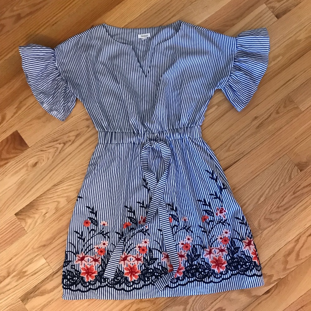 Westport blue and white stripe dress